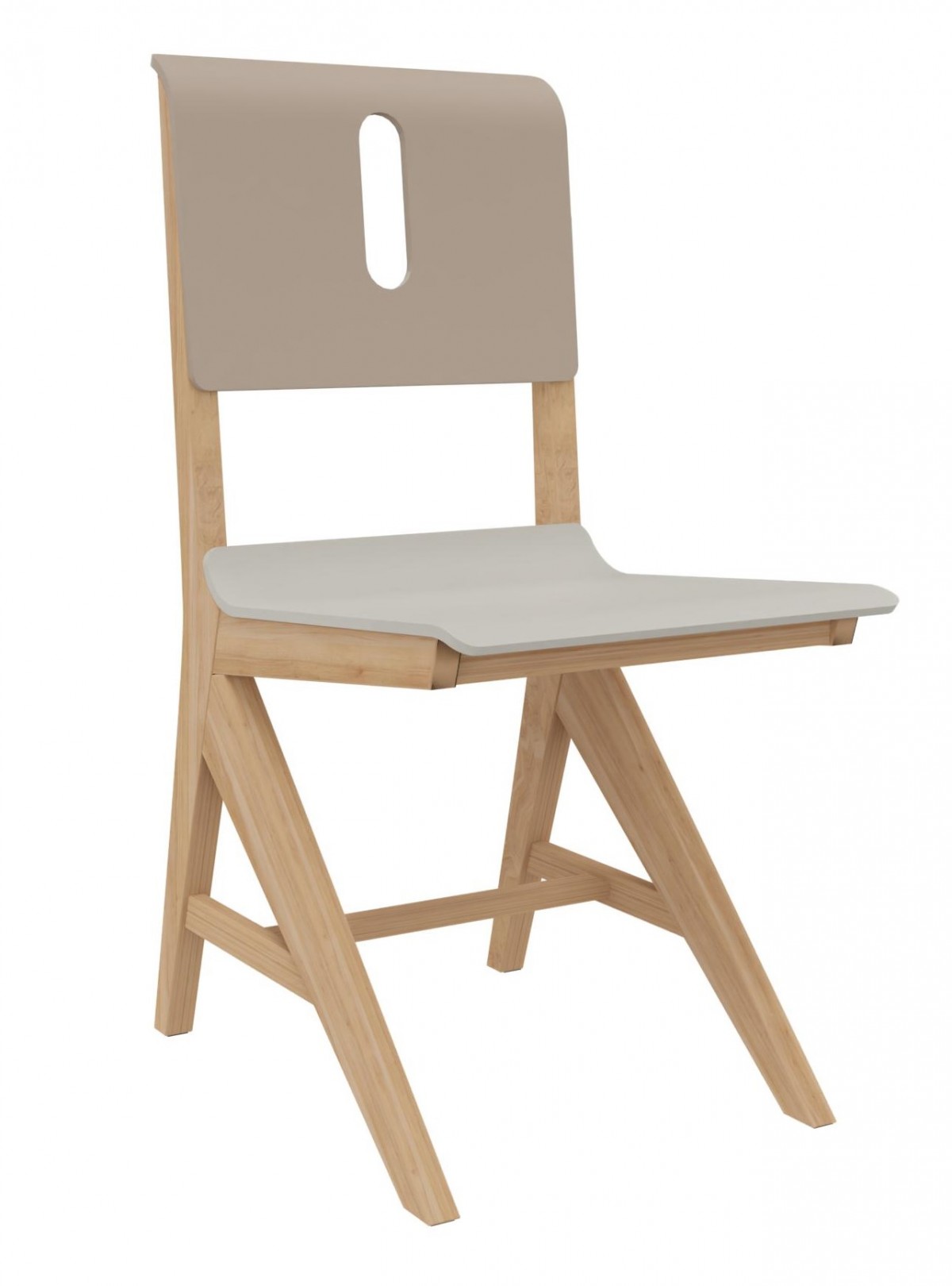Chaise appui sur table assise et dos séparés Wood